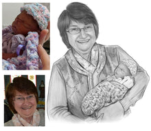 Load image into Gallery viewer, Black & White Portrait